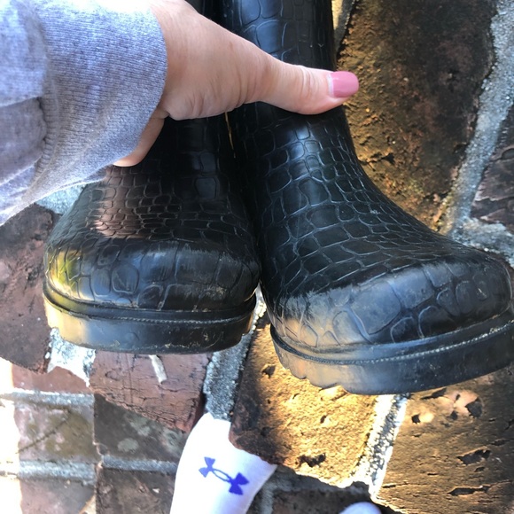 Capelli of New York black Rain boots Size 7 - Picture 6 of 8